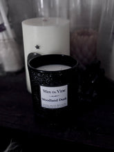 Load image into Gallery viewer, Woodland Dusk Candle in white embossed jar with box behind