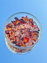 Load image into Gallery viewer, Blush herbal bath salts in Glass jar