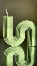 Load image into Gallery viewer, S wave Pillar Candle